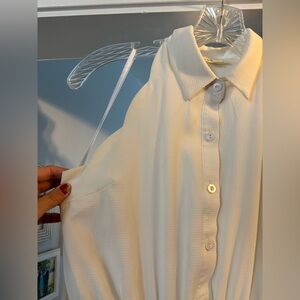 White Monteau Dress S